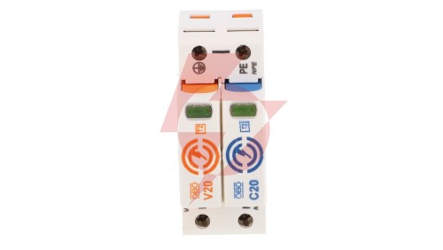 Ogranicznik przepięć Typ T2 1P+N 40kA 280V V20-1+NPE-280 (do sieci TN-S i TT) 5095251