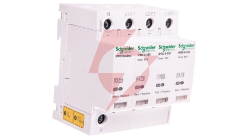 Ogranicznik przepięć Typ T2 + T3 4P 8kA 1,1kV 350V ze stykiem pomocniczym iPRD A9L08601