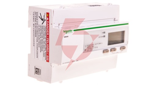 Licznik energii elektrycznej 1/3-fazowy 125A 100-277/173-480V kl.1/B Modbus MID taryfowy cyfrowy modułowy A9MEM3355