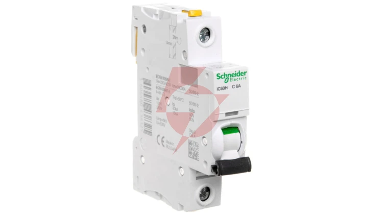 Wyłącznik nadprądowy 1P C 6A 10kA AC iC60H-C6 Acti9 A9F07106