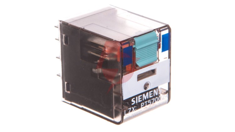 Przekaźnik wtykowy serii PT 4P 24V DC 6A szerokość 22,5mm LZX:PT570024