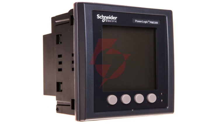 Miernik parametrów sieci (U, I, P, Q, f, PF, E) 5/1A przekładnik 100-415V AC Modbus tablicowy 96x96mm METSEPM5330