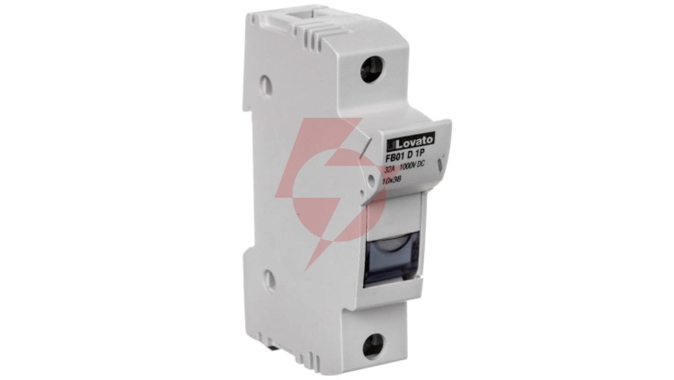 Podstawa bezpiecznikowa do aplikacji fotowoltaicznych PV 1P 32A 1000V 10x38mm FB01D1P