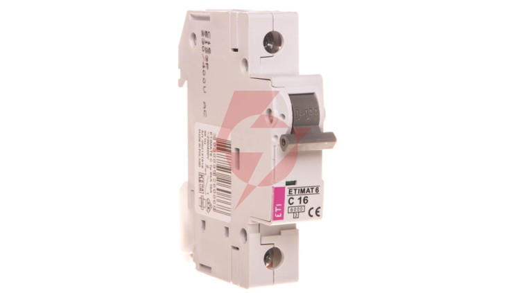 Wyłącznik nadprądowy 1P C 16A 6kA AC ETIMAT 6 002141516