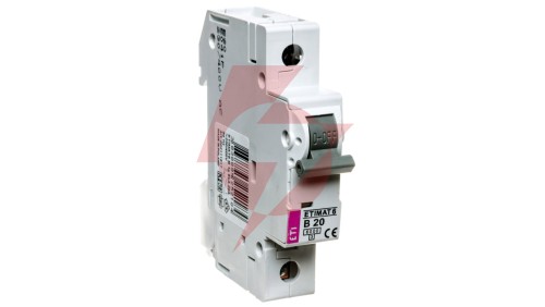 Wyłącznik nadprądowy 1P B 20A 6kA AC ETIMAT 6 002111517