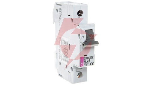 Wyłącznik nadprądowy 1P C 25A 6kA AC ETIMAT 6 002141518
