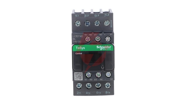 TeSys Deca Stycznik mocy 40A 4P 24V DC 1Z 1R LC1DT40BL