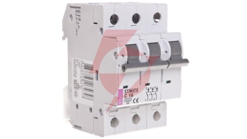 Wyłącznik nadprądowy 3P C 16A 6kA AC ETIMAT 6 002145516