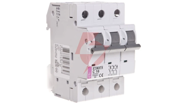 Wyłącznik nadprądowy 3P C 16A 6kA AC ETIMAT 6 002145516