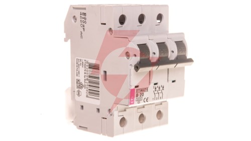 Wyłącznik nadprądowy 3P B 20A 6kA AC ETIMAT 6 002115517