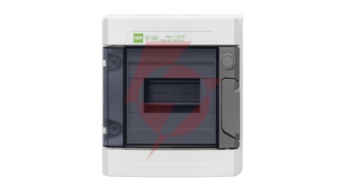 Rozdzielnica hermetyczna EP-LUX natynkowa 1x6 1500V DC 1000V AC PE+N dymny IP65 1960-01