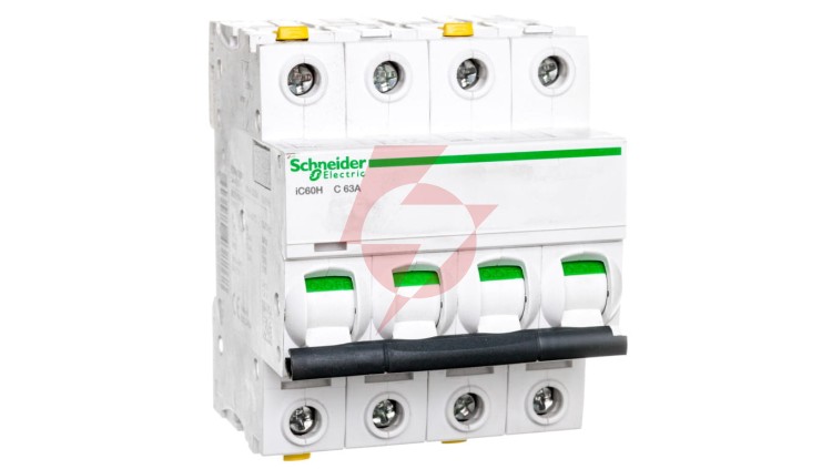 Wyłącznik nadprądowy 4P C 63A 10kA AC iC60H-C63-4 Acti9 A9F07463