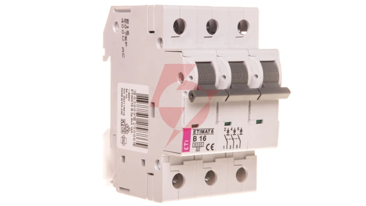 Wyłącznik nadprądowy 3P B 16A 6kA AC ETIMAT 6 002115516