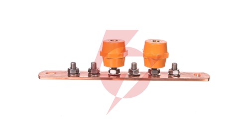 Szyna wyrównawcza 6xM10 Cu 5x40x278,5mm BigBar 5015832