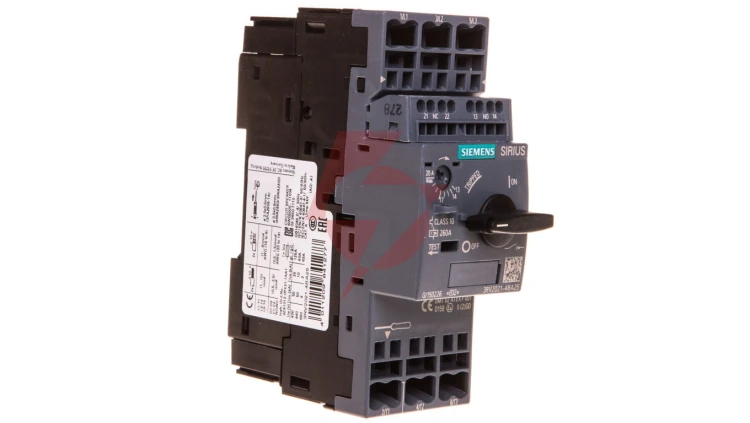 Wyłącznik silnikowy 3P 7,5kW 13-20A 1Z 1R S0 zaciski sprężynowe 3RV2021-4BA25
