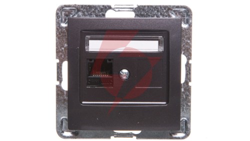 IMPRESJA Gniazdo komputerowe pojedyncze RJ45 kat.5e MMC antracyt GPK-1Y/K/m/50