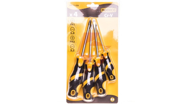KPL.4 SZT WKRĘTAKÓW MODECO (2XPH, 2XPŁ) MN-11-026