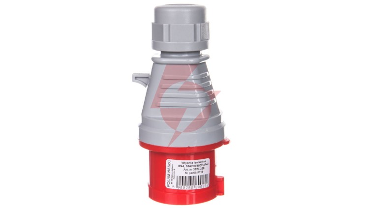 Wtyczka izolacyjna przenośna 16A 400V 4P IP44 /szybkozłączne/ 3627-326