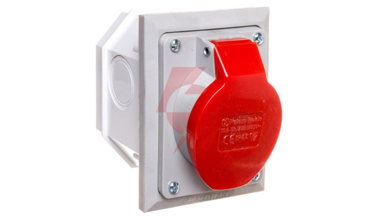 Gniazdo izolacyjne skośne p/t 16A 250/400V 5P IP44 2622-420