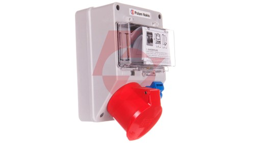Zestaw zasilający 32A/400V 5P + 10/16A 250V + płytka odgałęźna 5x6mm2 6265-130