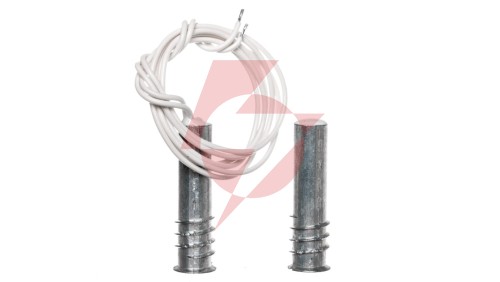 Czujka kontaktronowa systemu alarmowego wpuszczana magnetyczna z rezystorem 1,1 kOhm metalowa K-3 2E