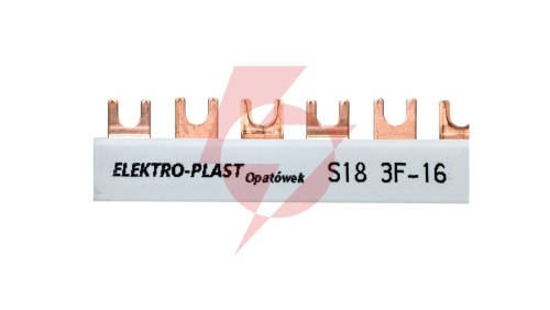 Szyna łączeniowa 3P 80A 16mm2 widełkowa (18mod.) 3F S18 3F-10 45.318
