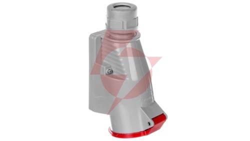 Gniazdo izolacyjne stałe 5P 32A 250/400V czerwone IP44 2642-126