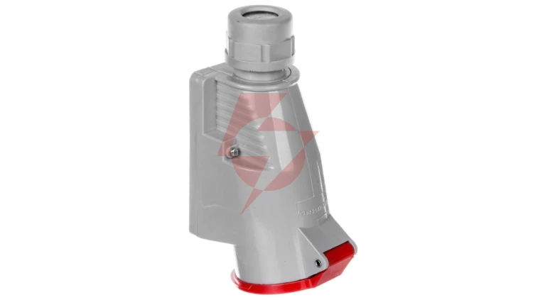 Gniazdo izolacyjne stałe 5P 32A 250/400V czerwone IP44 2642-126