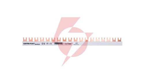 Szyna łączeniowa 1P 63A 10mm2 widełkowa (18 mod.) 1F S18 1F-10 45.108