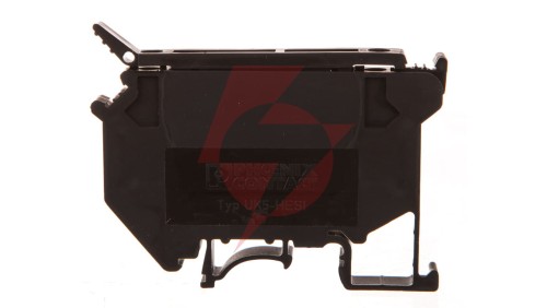 Złączka szynowa na bezpiecznik 5x20/25/30 5 2-przewodowa 0,2-4mm2 czarna UK 5-HESILED 24 3004126