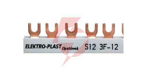 Szyna łączeniowa 3P 63A 12mm2 widełkowa (12mod.) 3F S12 3F-10 45.322