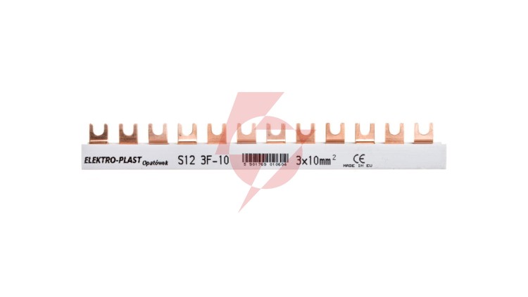 Szyna łączeniowa 3P 63A 10mm2 widełkowa (12mod.) 3F S12 3F-10 45.122