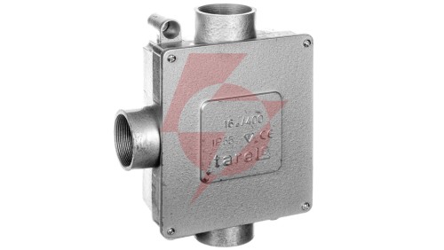 Puszka odgałęźna metalowa 5-torowa 16mm2 3 wejścia IP55 068-V