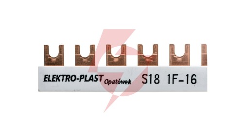 Szyna łączeniowa 1P 80A 16mm2 widełkowa (18 mod.) 1F S18 1F-10 45.181