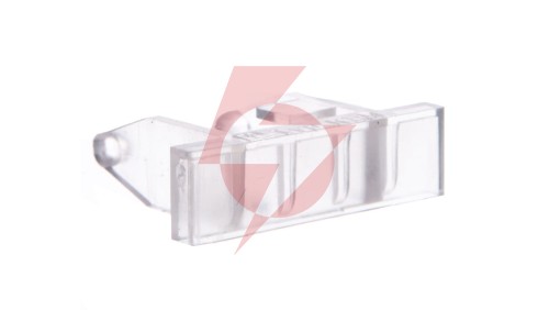 Uchwyt do mocowania oznaczników 8x28mm przezroczysty KLM 1004306 /100szt./