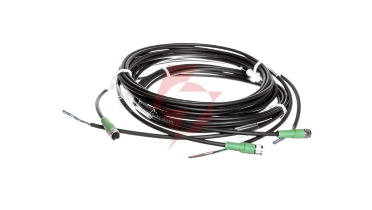 Kabel czujnika 3-piny gniazdo proste M8 wolny koniec 3m SAC-3P- 3,0-PUR/M 8FS 1669725
