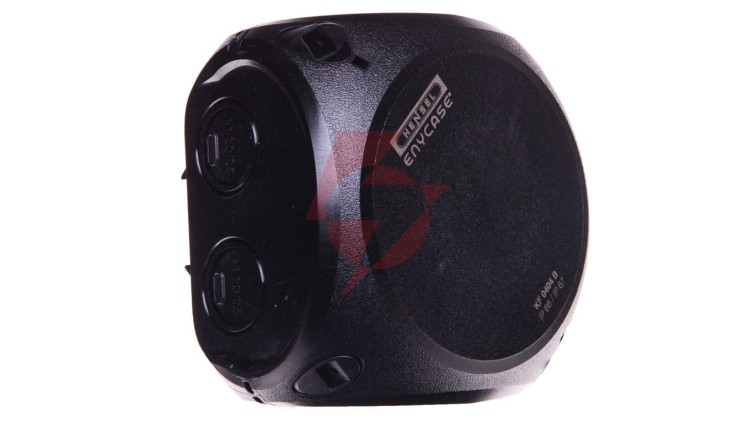 Puszka n/t 130x130x77mm 5P 6 mm2 IP66/67 czarna KF 0606 B 62000056