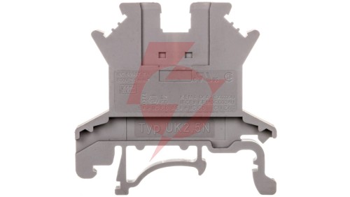 Złączka szynowa przepustowa 2-przewodowa 0,2-4mm2 szara UK 2,5 N 3003347