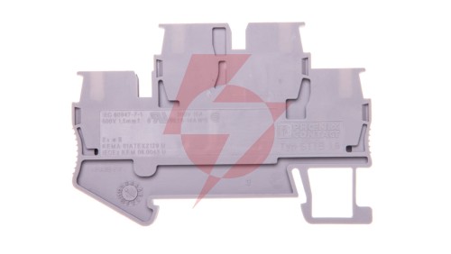 Złączka przelotowa 2-poziomowa 1,5mm2 szara STTB 1,5 3031157