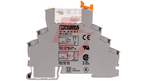 Przekaźnik interfejsowy z zaciskami push-in 1P 6A 24V DC RIF-0-RPT-24DC/21 2903370
