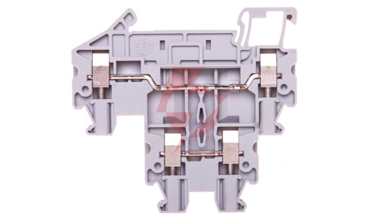 Złączka szynowa 2-piętrowa szara 2,5mm2 szara 24A 500V UTTB 2,5 3044636