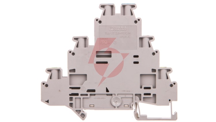 Złączka szynowa 3-piętrowa 0,14-4mm2 szara UT 2,5-PE/L/N 3214291