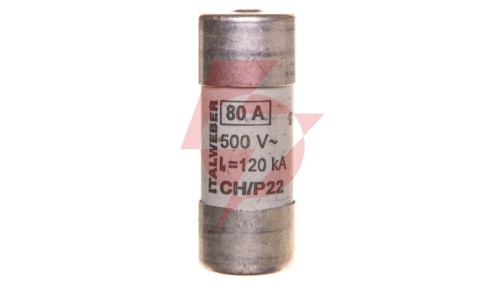 Wkładka bezpiecznikowa cylindryczna 22x58mm 80A gG 500V CH22/P /z wybijakiem/ 006711013