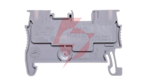 Złączka szynowa przelotowa 0,14-1,5mm2 szara PT 1,5/S 3208100