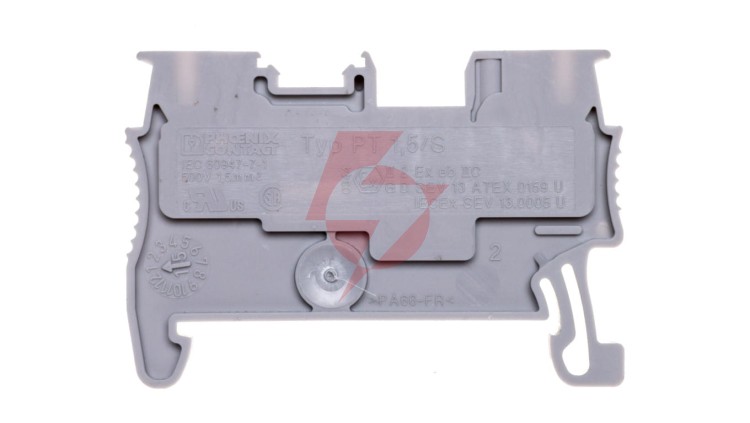 Złączka szynowa przelotowa 0,14-1,5mm2 szara PT 1,5/S 3208100