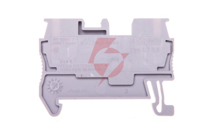 Złączka szynowa 2-przewodowa 0,08-1,5mm2 szara ST 1,5 3031076