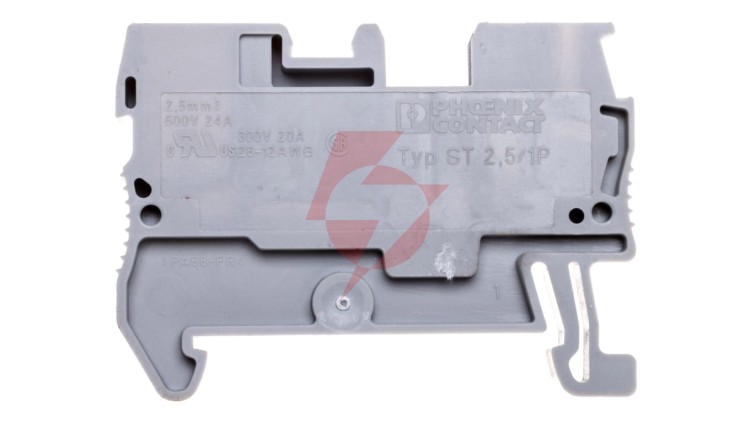 Złączka szynowa 2-przewodowa 0,08-1,5mm2 szara ST 2,5/ 1P 3040012
