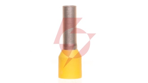 Końcówka tulejkowa izolowana 6mm2 żółta długość 12mm 216-208 /100szt./