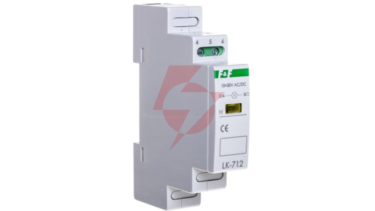 Lampka modułowa 1-fazowa żółta 10-30V AC/DC LK-712Y-10-30V