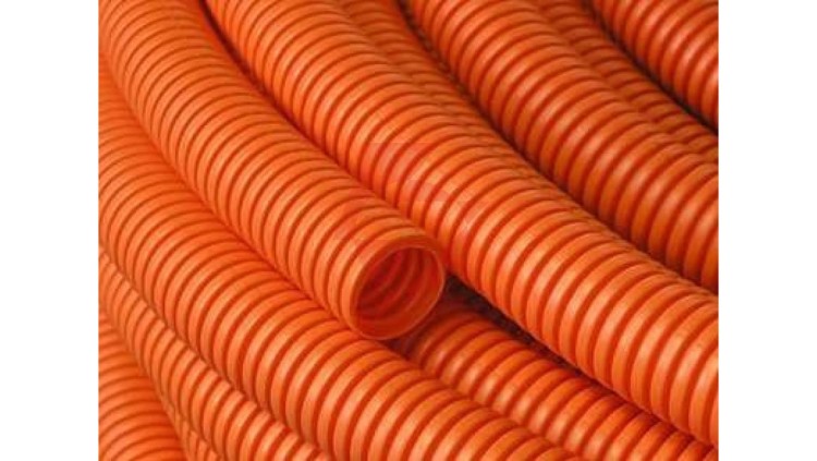 Rura karbowana 320N fi 20/15mm bezhalogenowa do zalewania betonem samoodkształcalna z pilotem i smarowaniem PV ECTP1220T /100m/